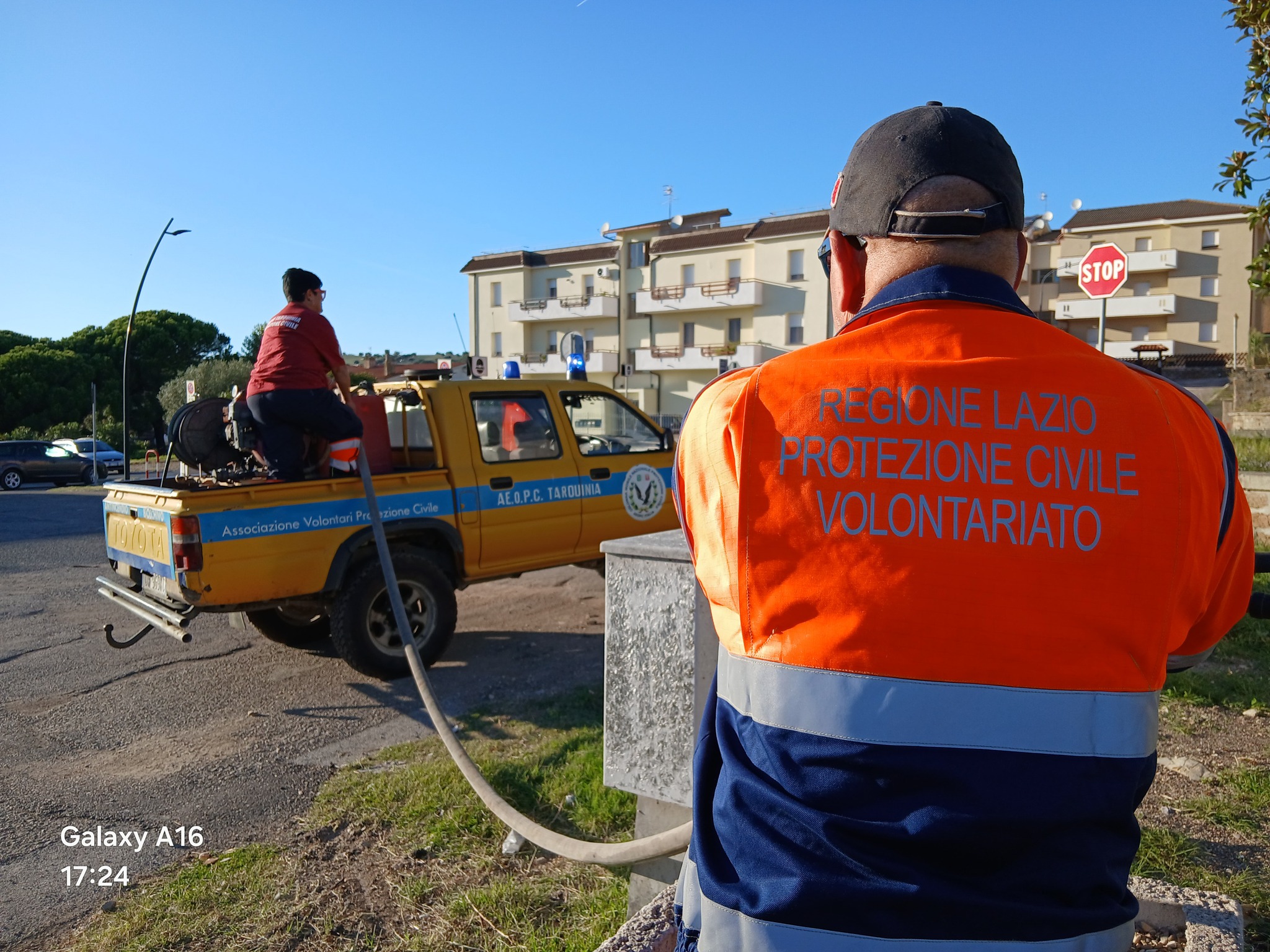 Incendio a Monte Romano, in fiamme boschetto e sterpaglie (FOTO)