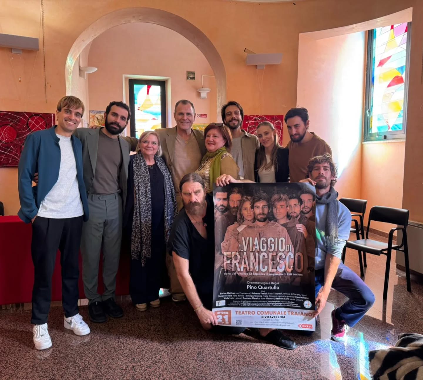 Il Viaggio di Francesco sbarca a Civitavecchia: presentato al Traiano il nuovo spettacolo di Quartullo