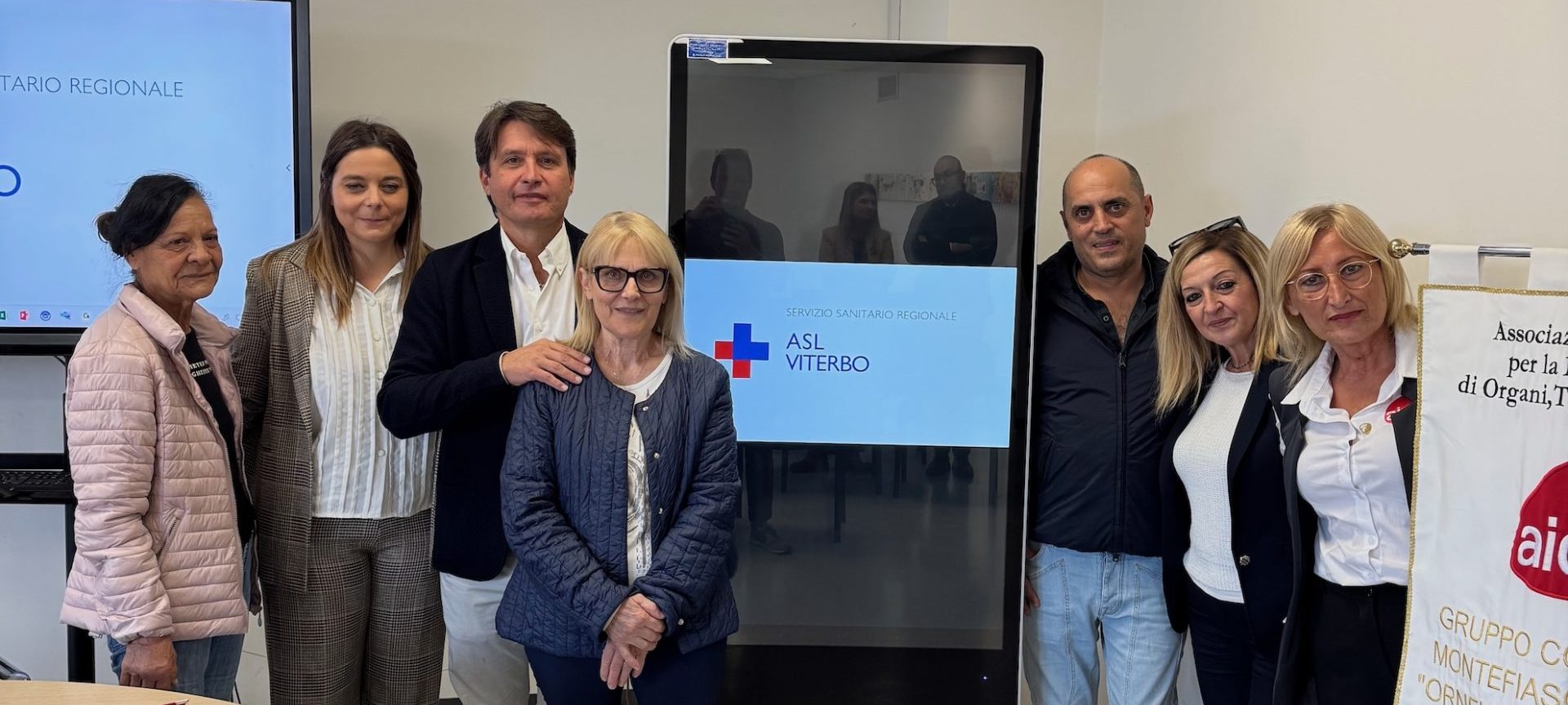 Al nuovo ospedale di Montefiascone donato totem informativo in memoria del ristoratore Paolo Morincasa