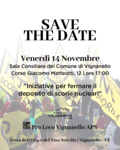 Biodistretto e deposito scorie nucleari sono incompatibili: confronto a Vignanello con le istituzioni