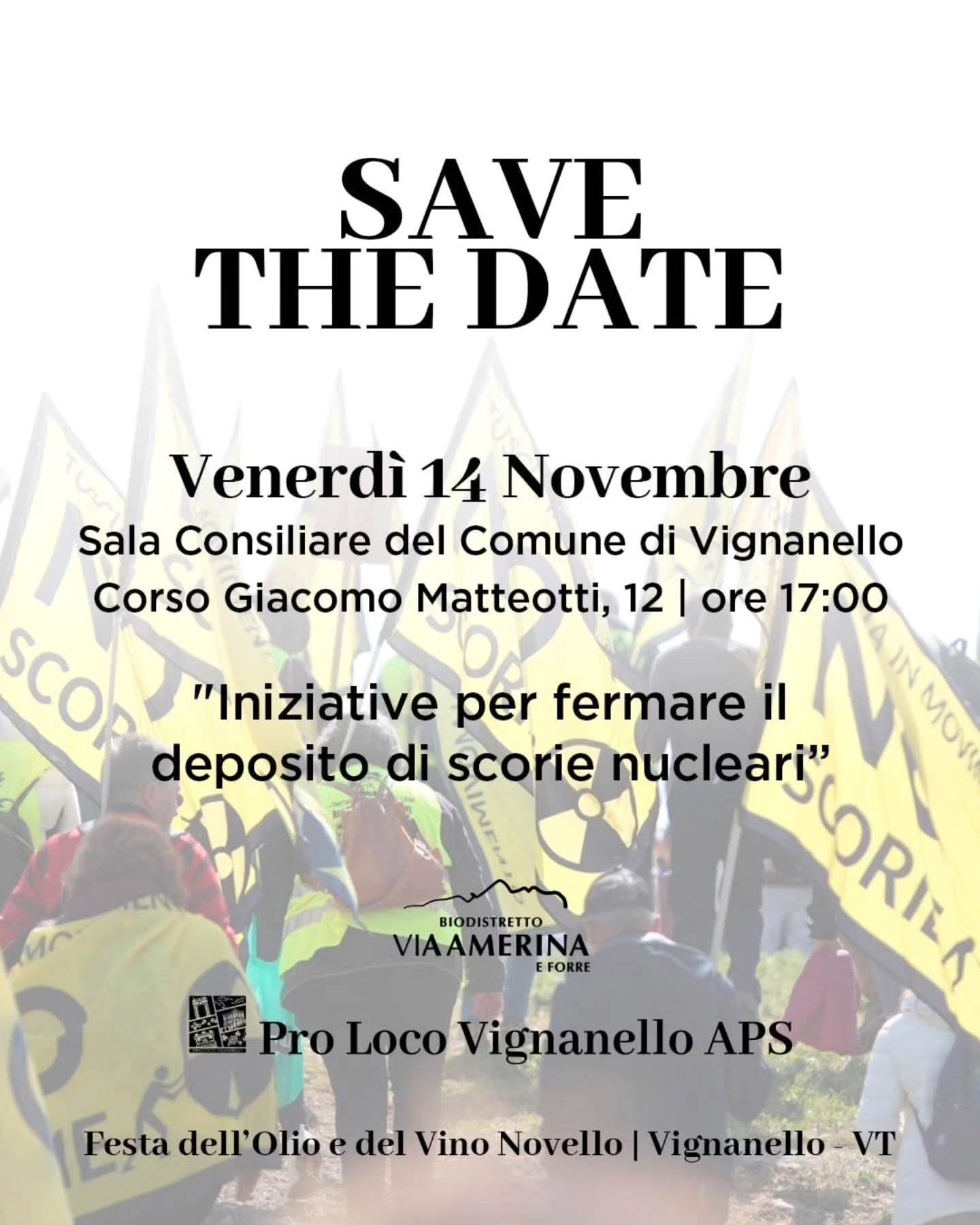 Biodistretto e deposito scorie nucleari sono incompatibili: confronto a Vignanello con le istituzioni