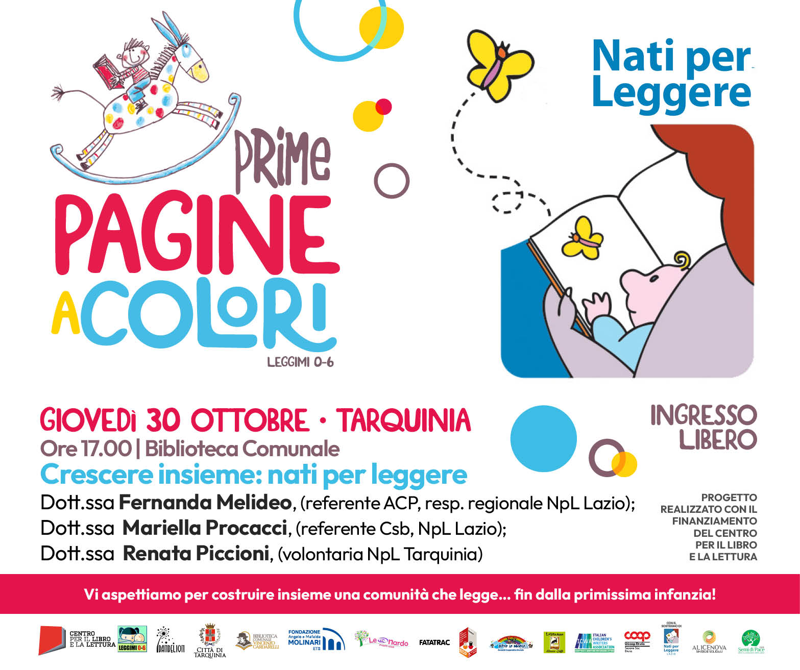 “Crescere insieme: Nati per Leggere” apre la rassegna per bambini PRIME PAGINEaCOLORI