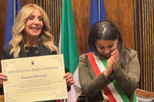 Viterbo – Susanna Pecoroni premiata in Comune come “Eccellenza sportiva” (VIDEO)