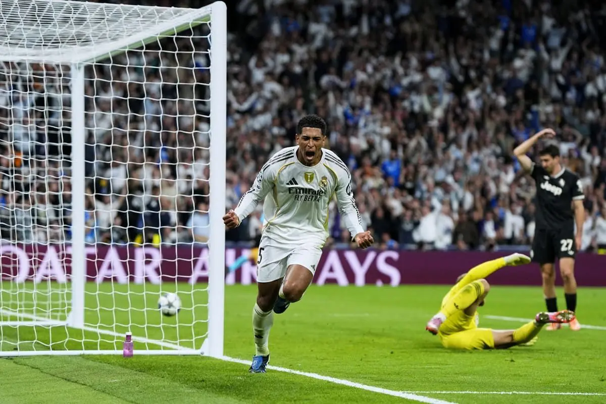 Juventus sconfitta al Bernabeu, la decide Bellingham