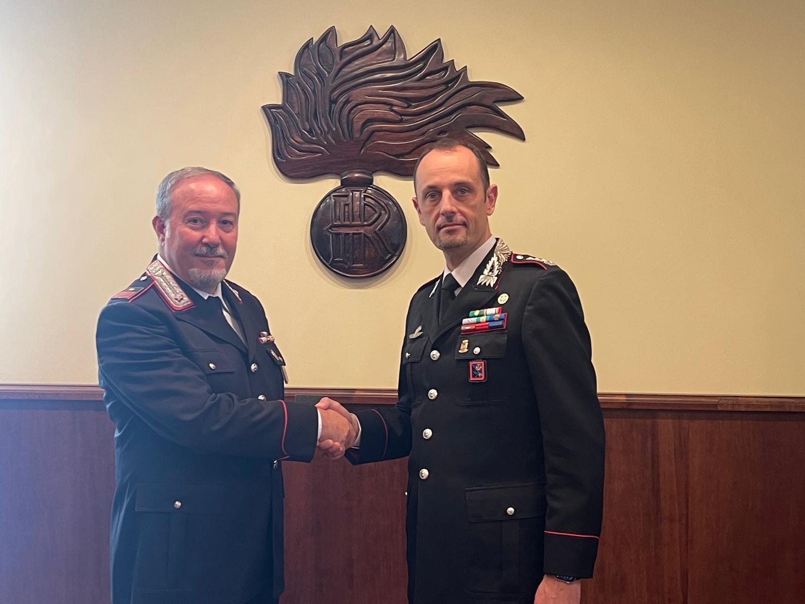 Viterbo – Congedo per i carabinieri Vittorio Colonna e Marco Fioretti, oltre trent’anni nell’Arma