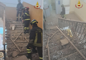 Roma – Crolla il soffitto all’entrata della scuola, evacuazione d’emergenza per tutti gli studenti