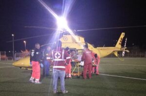 Allumiere – Bimbo di 10 anni cade dalla bici e sbatte la testa, trasportato al Gemelli in elicottero