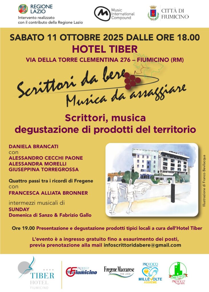 “Scrittori da bere” conclude il suo tour a Fiumicino