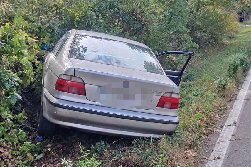 Viterbo – Auto fuori strada sulla Cimina