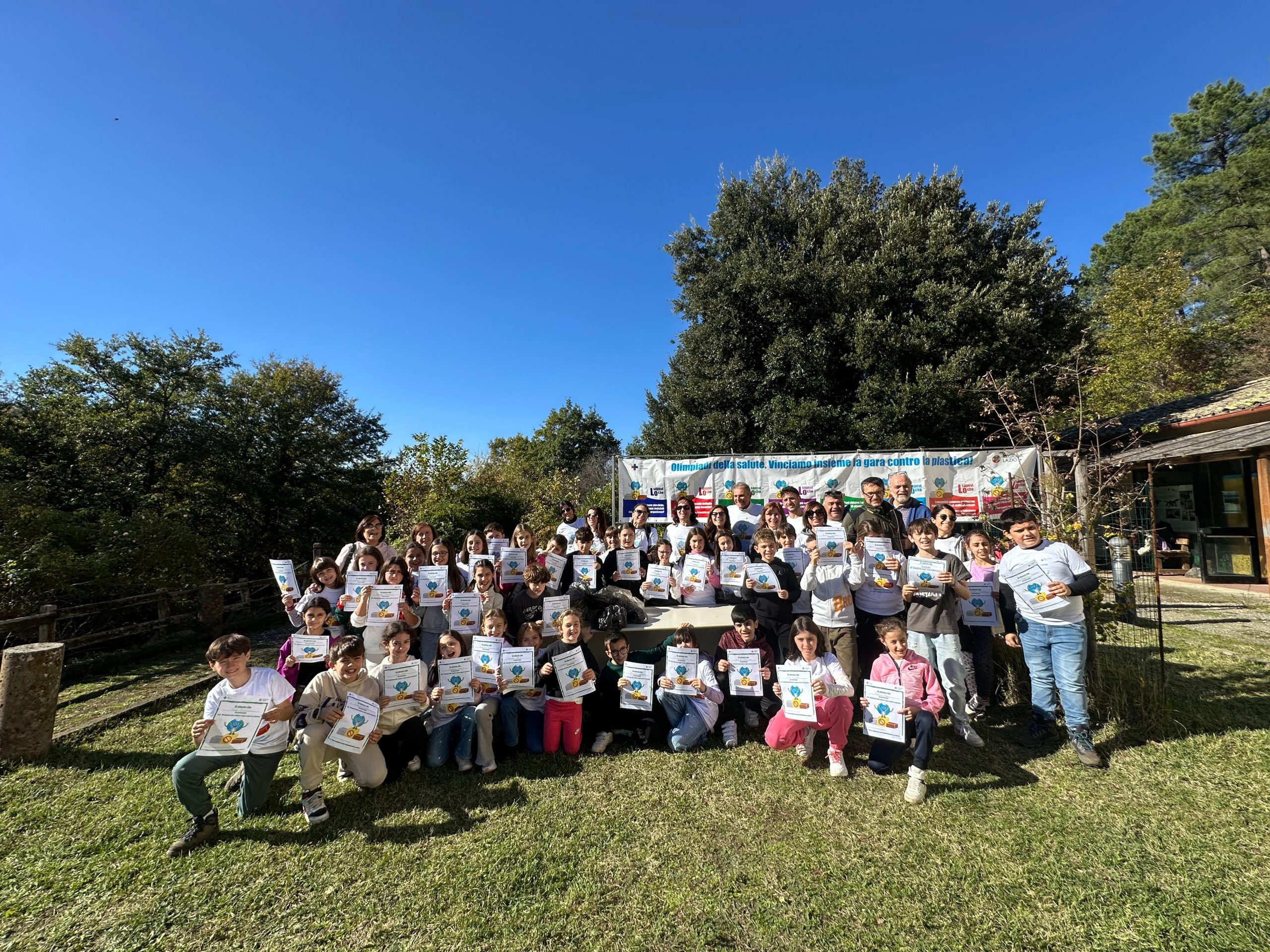 Acquapendente – Olimpiadi della Salute, tappa a Monte Rufeno: gli studenti in azione contro la plastica