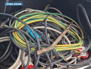 Frosinone –  Intervento della polizia, trovati in un deposito 40 kg di rame