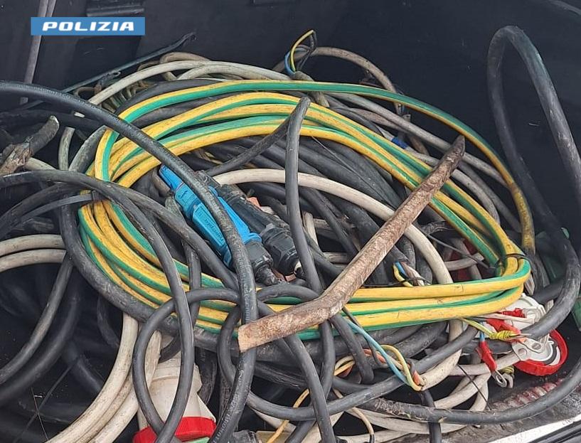 Frosinone –  Intervento della polizia, trovati in un deposito 40 kg di rame