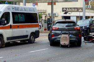 Vetralla – Scontro auto-moto sulla Cassia sud, ferito motociclista