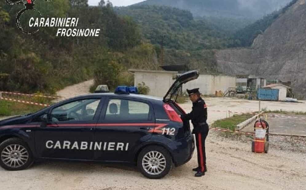 Castrocielo – Cava abusiva in area ad alto rischio frane, 3 denunce