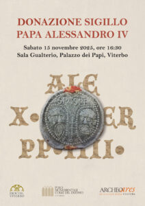 Sigillo della bolla papale di Alessandro IV: presentazione ufficiale al palazzo dei Papi
