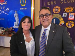 La Rettrice dell’Università della Tuscia, Tiziana Laureti, alla conviviale del Lions Club di Viterbo