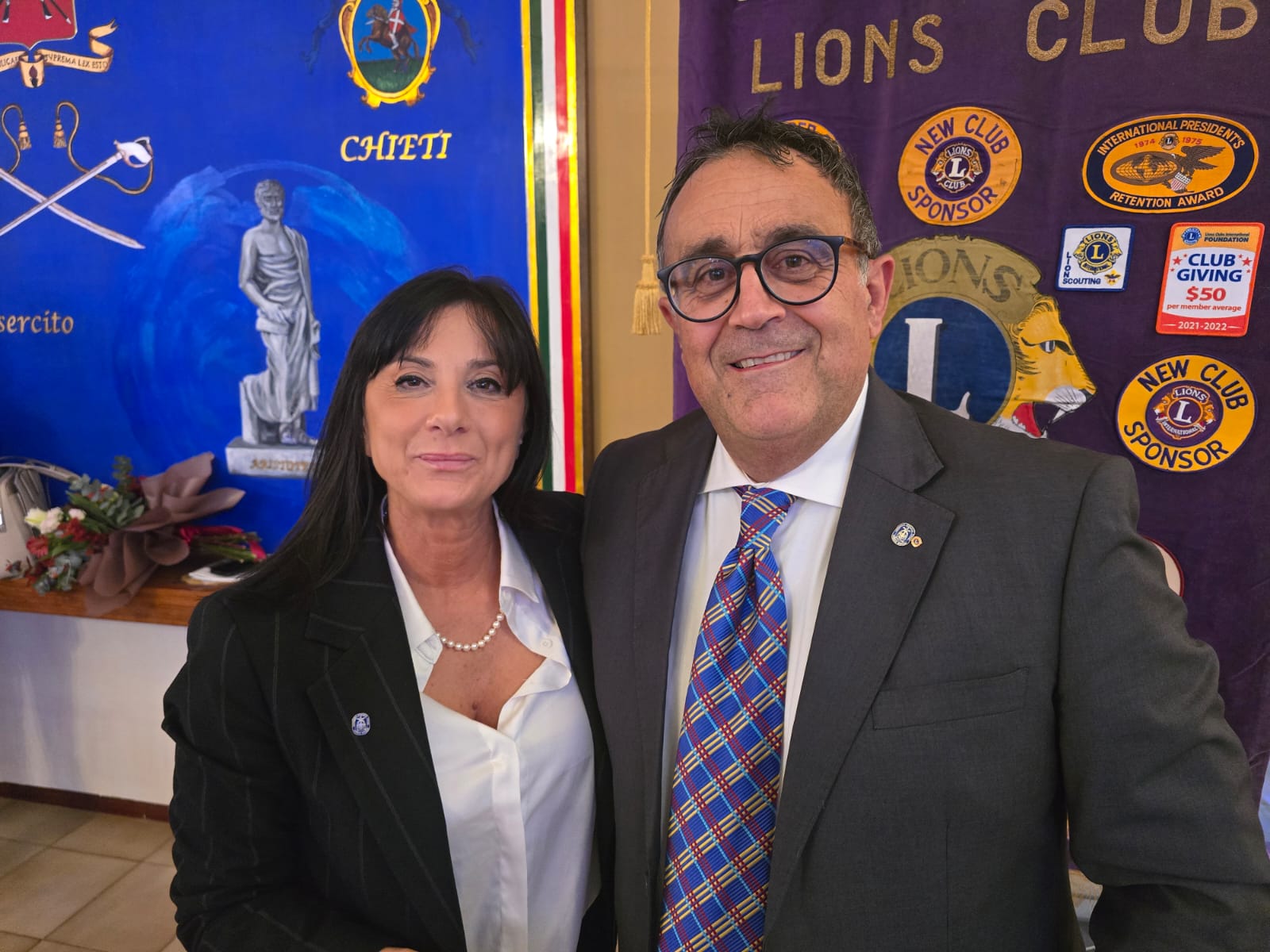 La Rettrice dell’Università della Tuscia, Tiziana Laureti, alla conviviale del Lions Club di Viterbo