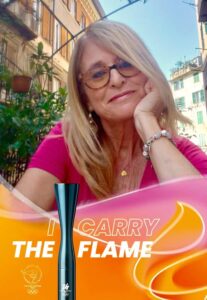 Montefiascone – Monica Saraca tedofora della Fiamma Olimpica