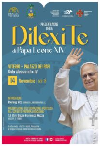 Viterbo – Dilexi te, prima esortazione apostolica di papa Leone XIV, sarà presentata alla Diocesi di Viterbo