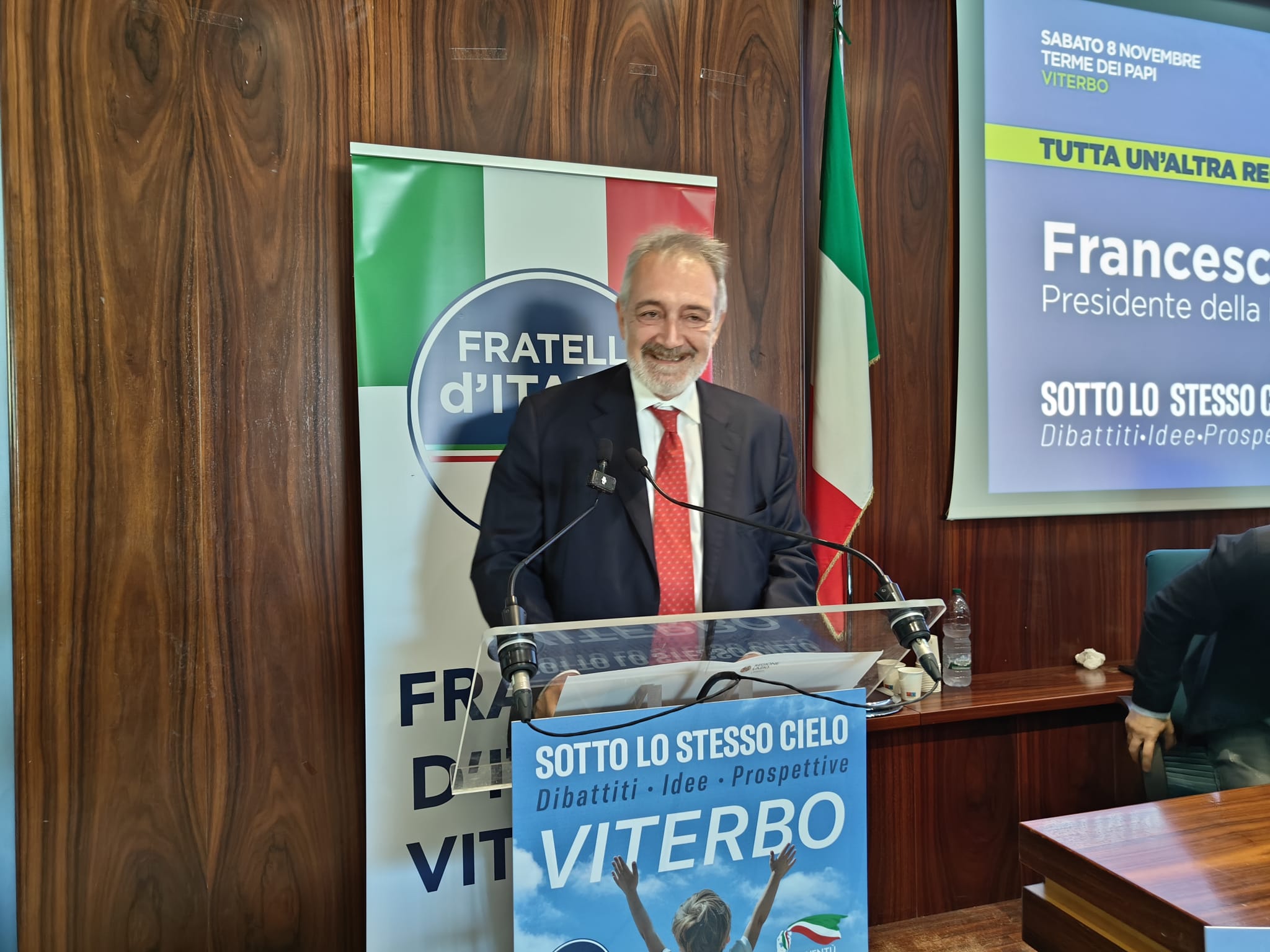 Viterbo – Il presidente della Regione Francesco Rocca: “Serve coesione per far risorgere questa provincia” (FOTO)