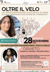 Orvieto ospita Shervin Haravi: le nuove generazioni iraniane e la lotta per i diritti