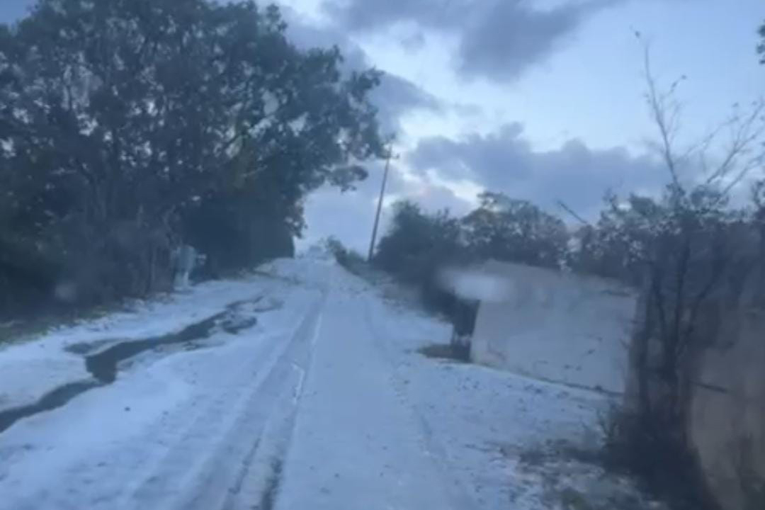 Civitavecchia e Santa Marinella si risvegliano tra freddo e grandine: “Sembrava avesse nevicato” (FOTO)