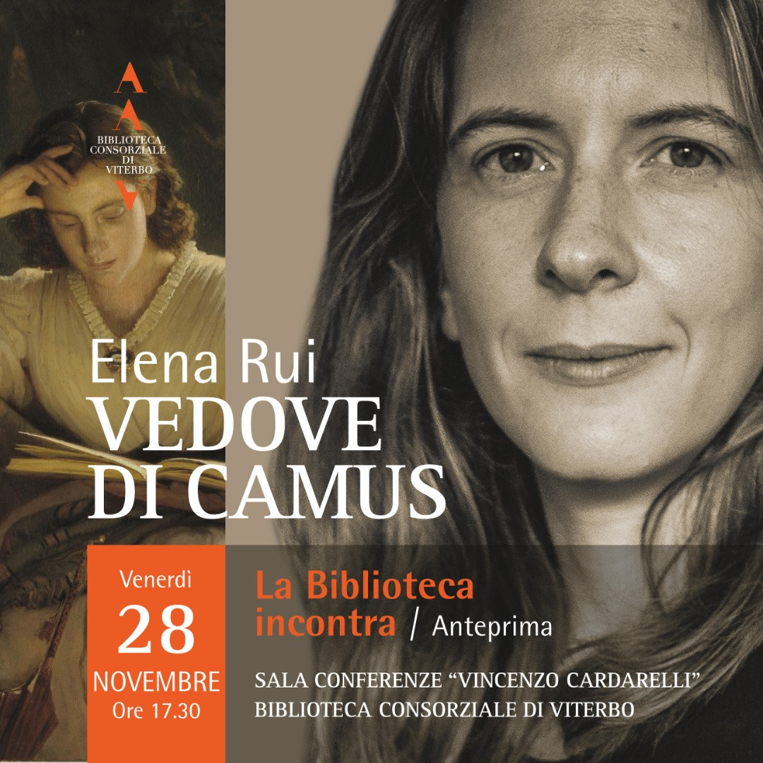 “La Biblioteca incontra / Anteprima”: Elena Rui presenta le Vedove di Camus