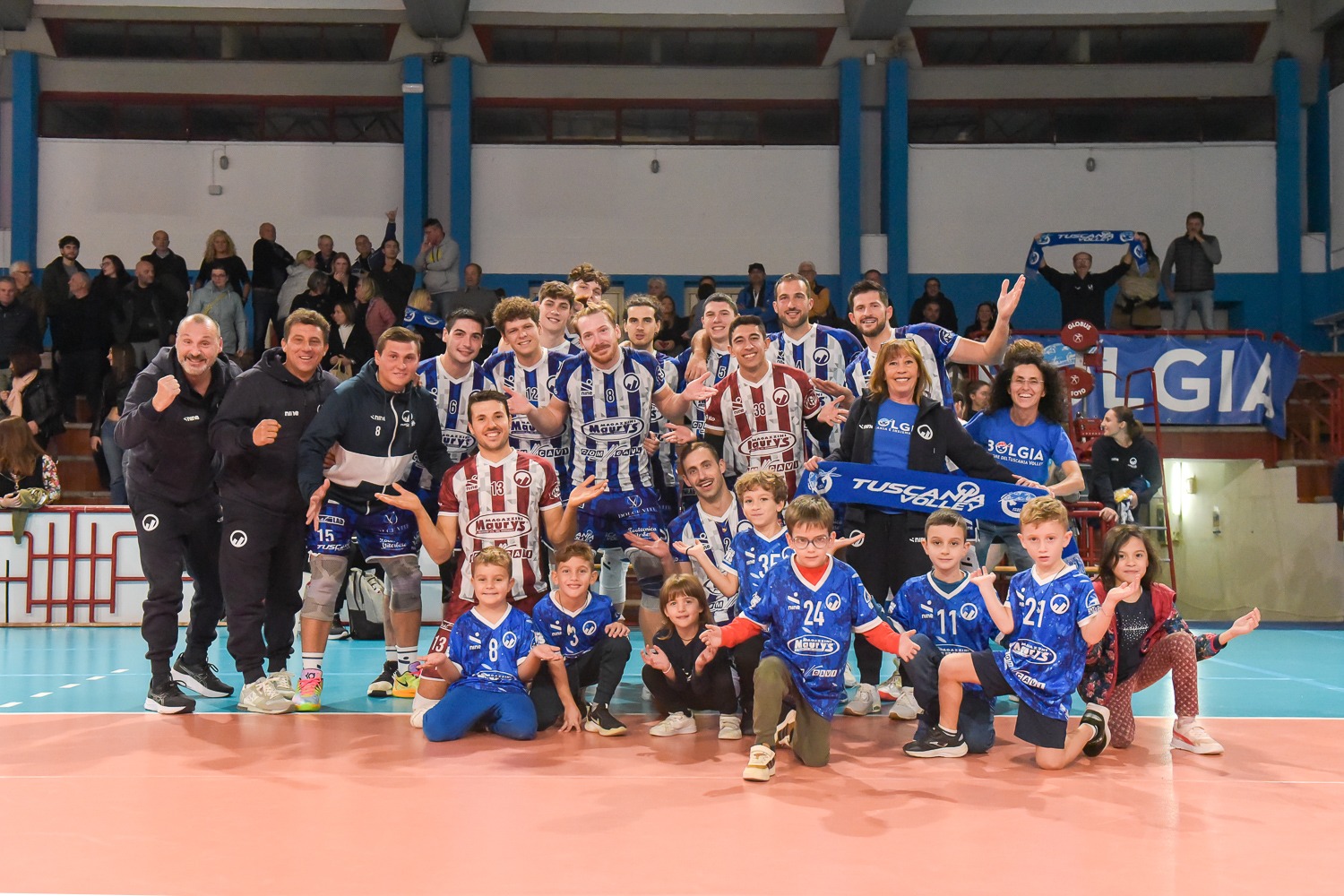 Pallavolo – Maury’s Com Cavi Tuscania, 3-1 sul Perugia e primo posto momentaneo