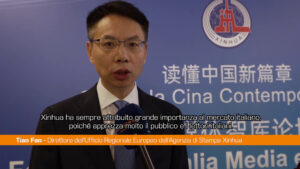 Media, Tian Fan (Xinhua) “Linea dedicata a Italia, Italpress nostro partner”