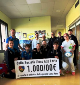 I Lions Alto Lazio fanno visita ai piccoli pazienti del reparto pediatrico del Santa Rosa