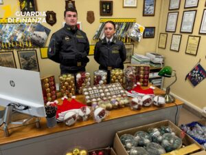 “Natale sicuro”, Guardia di finanza sequestra merce “non conforme” a Tarquinia, Montalto di Castro e Tuscania
