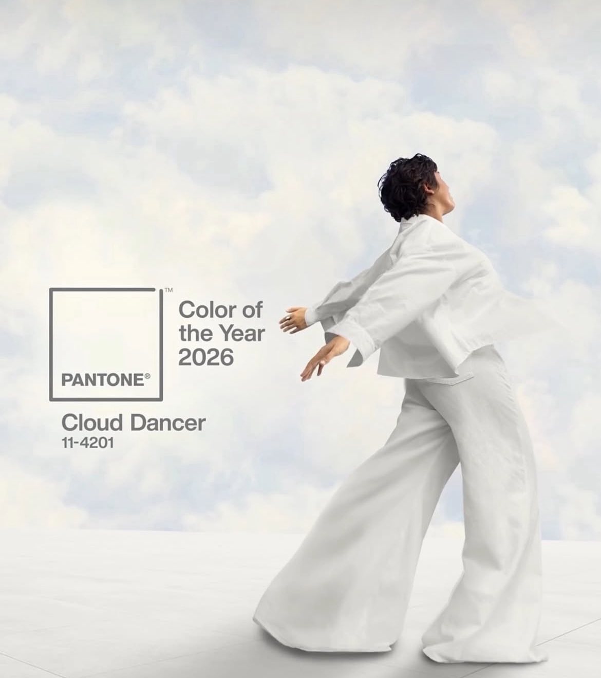 Pantone 2026, il bianco sarà il colore del nuovo anno