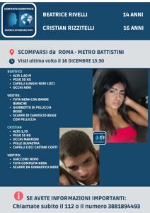 Allarme per Beatrice Rivelli, quattordicenne scomparsa da Roma