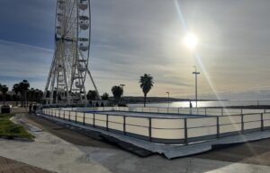 Taglio del nastro per “Civitavecchia On Ice”: 500 metri quadri di vero ghiaccio in città