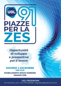 Prosegue il tour per la ZES da parte dell’Ugl: a Frosinone tappa dal sindaco e alla Novo Nordisk