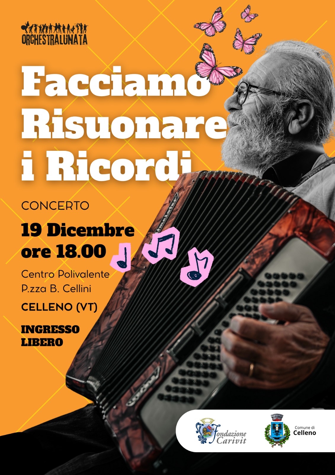 “Facciamo risuonare i ricordi”, termina con un concerto a Celleno il percorso musicale dedicato agli anziani