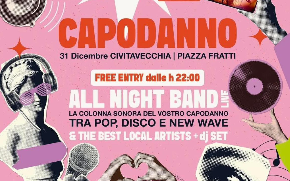 Civitavecchia – Capodanno in piazza, la città saluta il 2025 con musiva e festa a Piazza Fratti