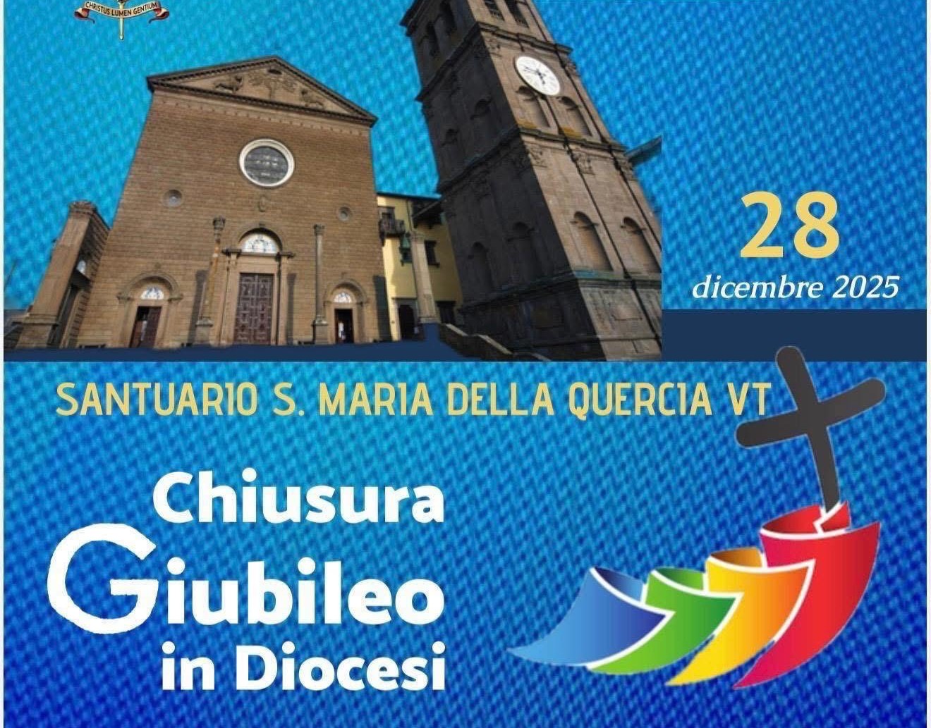 Viterbo – Chiusura del Giubileo, domenica celebrazione alla Basilica della Quercia