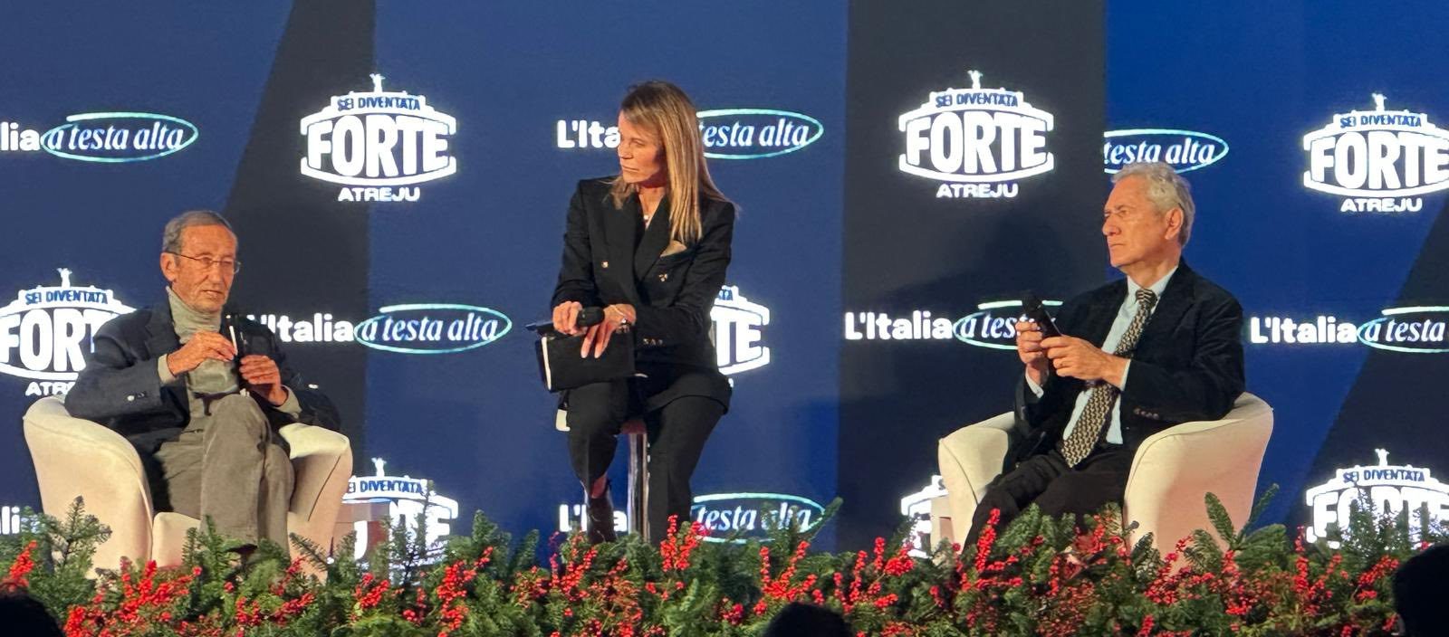 Ad Atreju il ritorno di Gianfranco Fini, l’incontro con Rutelli “trent’anni dopo” le storiche elezioni”