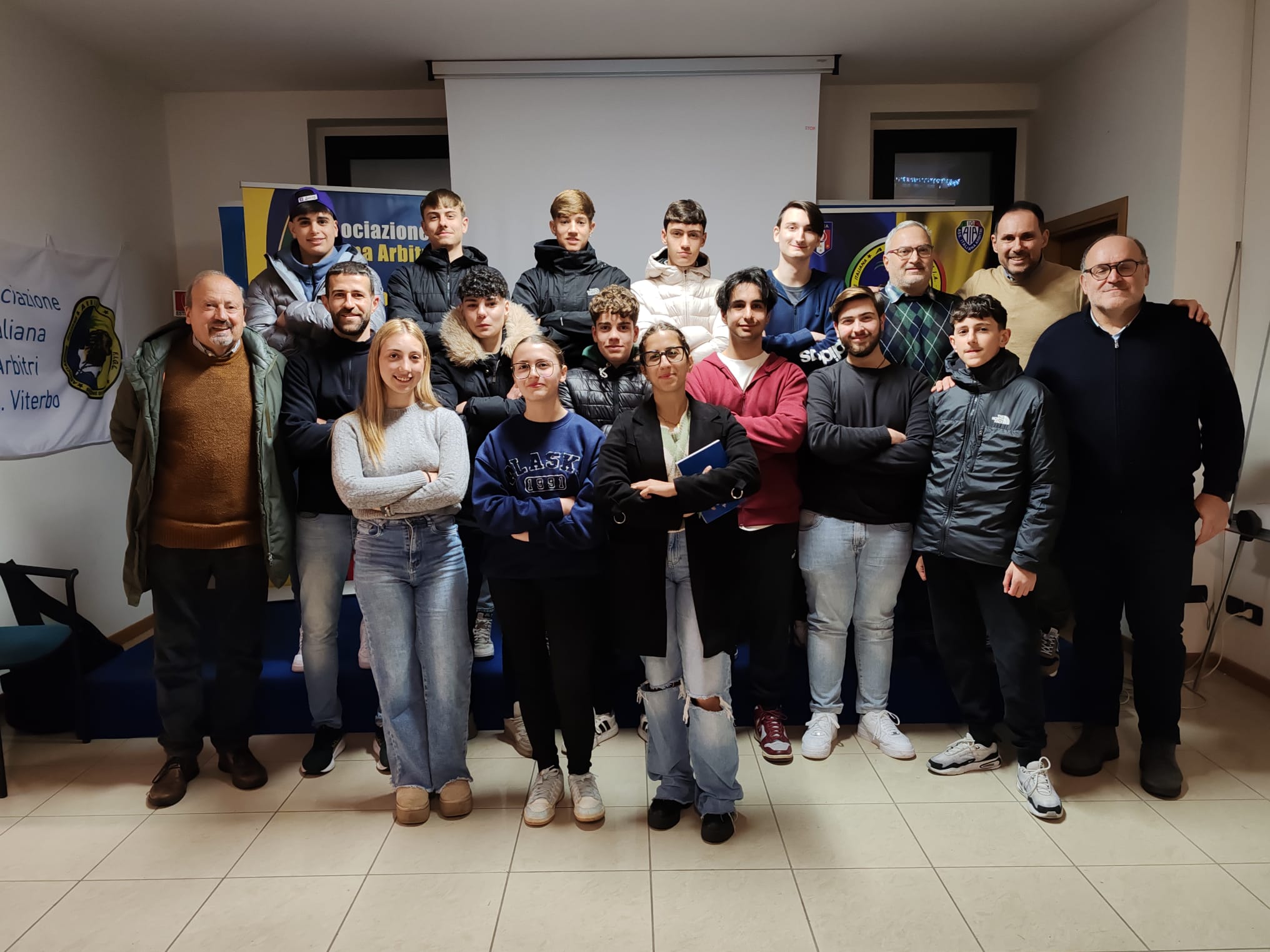 Viterbo, 13 nuovi arbitri di calcio dell’Aia