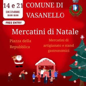 Torna a Vasanello l’imperdibile appuntamento  con i mercatini natalizi