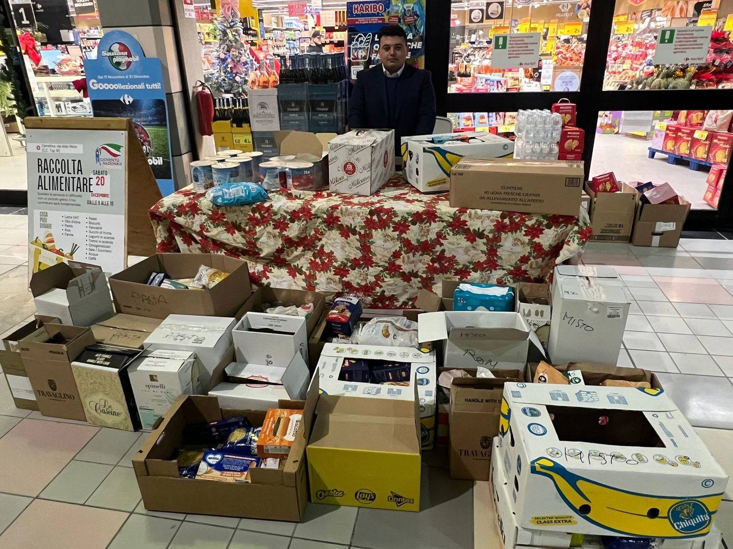 Tarquinia – Successo per la raccolta alimentare di Gioventù Nazionale