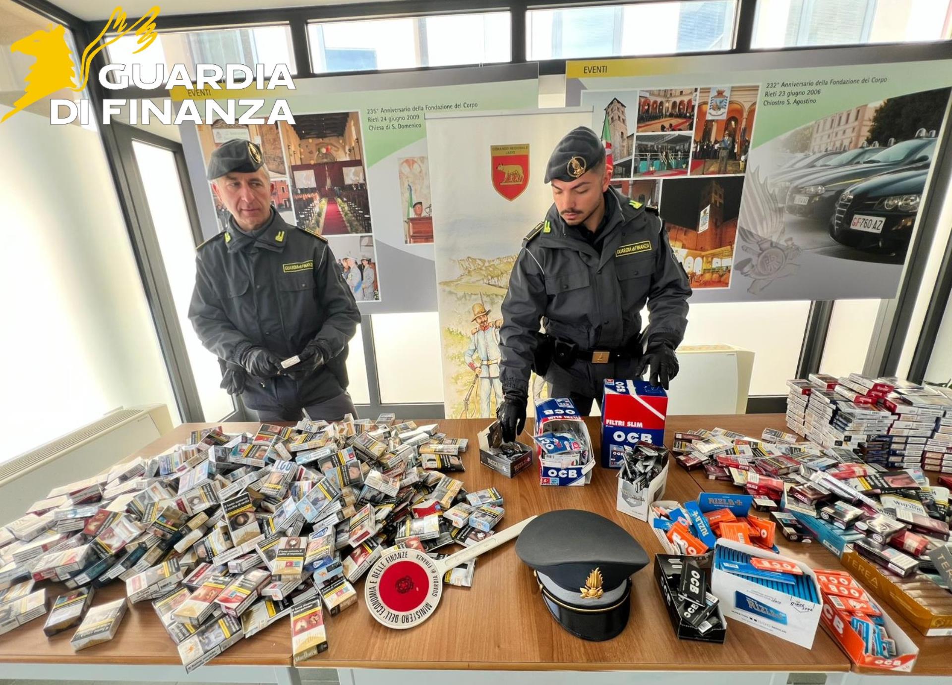 Rieti – Sequestrati oltre 21mila prodotti da fumo in due bar senza autorizzazioni