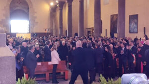 L’arrivo di Mattarella alla cattedrale di Cefalù per convegno sul Mediterraneo