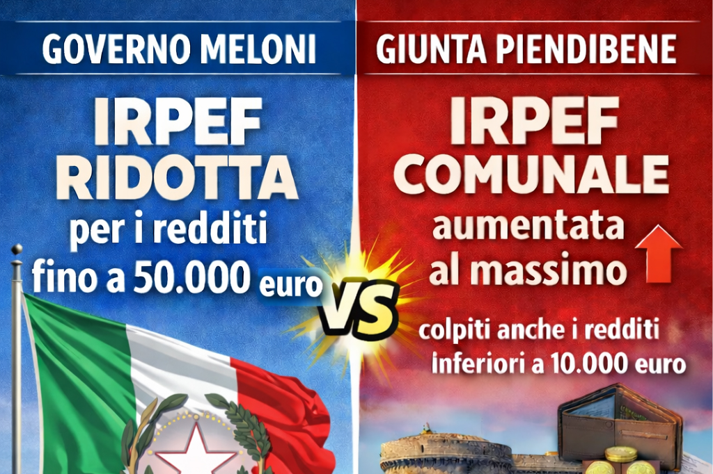 Civitavecchia – FdI boccia il Bilancio di previsione: “Il Governo riduce l’IRPEF, il Comune la porta al livello massimo”