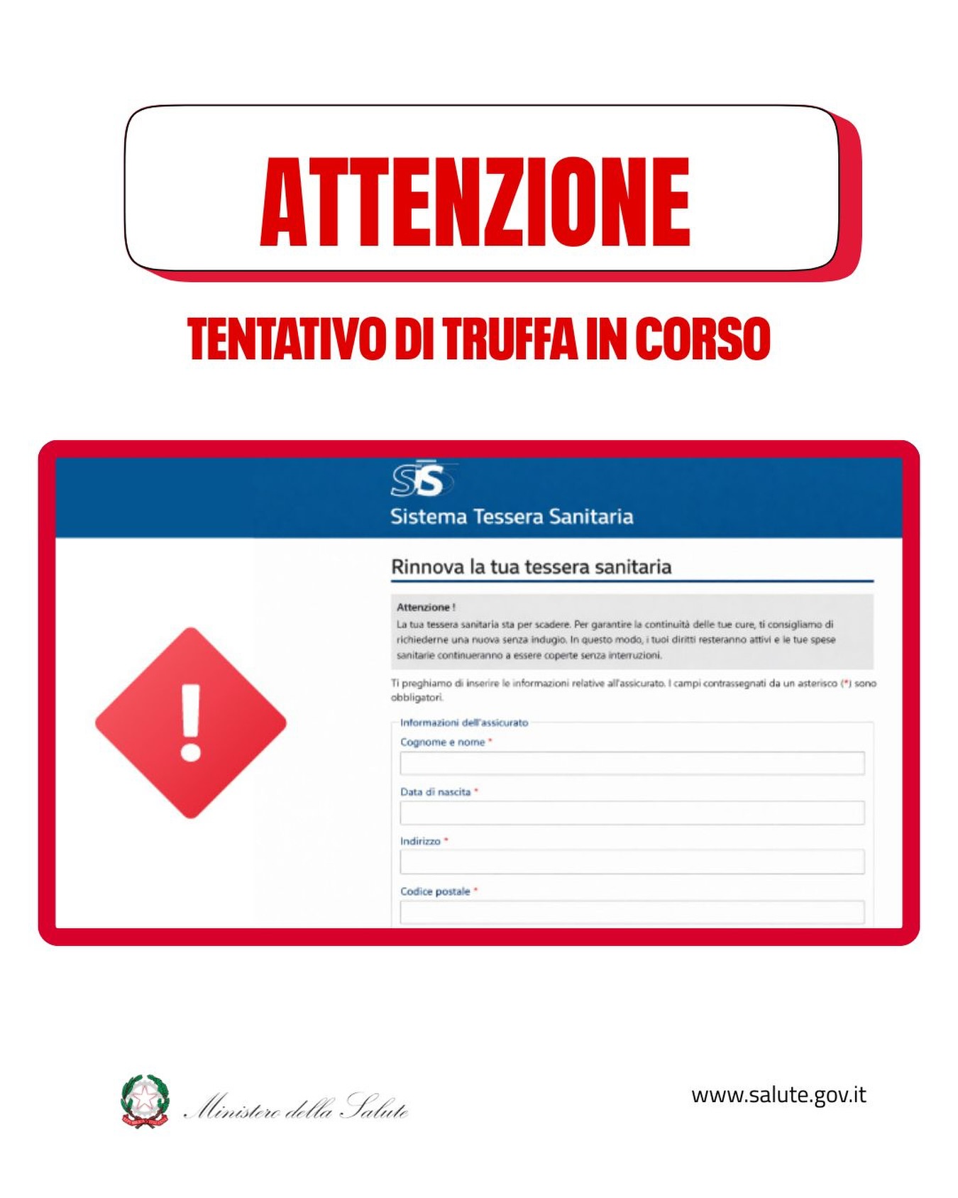 False mail sul rinnovo delle tessere sanitarie: il Ministero della Salute lancia l’allarme sull’ennesimo tentativo di truffa, ecco cosa fare