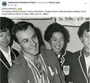 Italia sportiva in lutto – S’è spento Franco Menichelli, il papà della ginnastica artistica