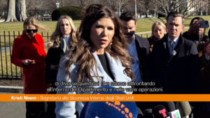 Usa, Noem “In Minnesota possibile uso dell’Insurrection Act”