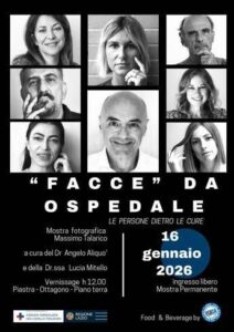 ‘Facce da ospedale – Le persone dietro le cure’, mostra fotografica al San Camillo di Roma