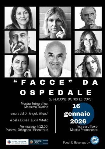 ‘Facce da ospedale – Le persone dietro le cure’, mostra fotografica al San Camillo di Roma